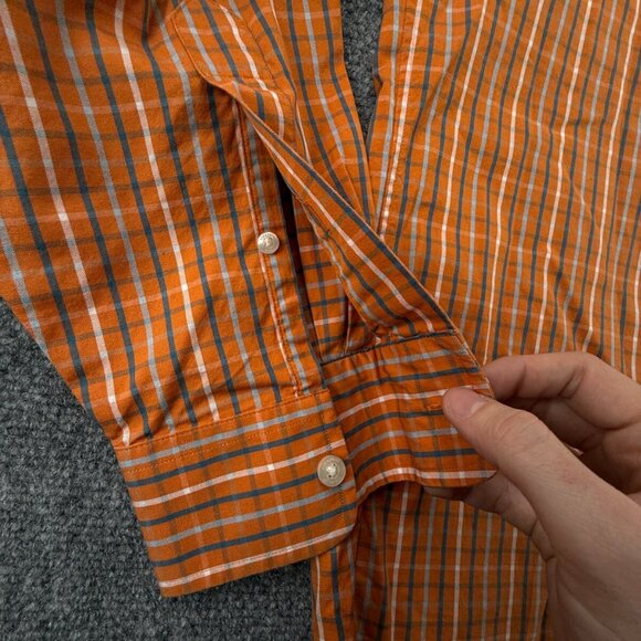 Vineyard Vines MAKERS MARK WHISKY LOGO Orange Check Murray Medium Cotton Men - Picture 16 of 16